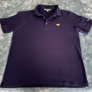 Masters Collection Golf Augusta Polo Shirt XL Men's Pima Cotton Navy Blue